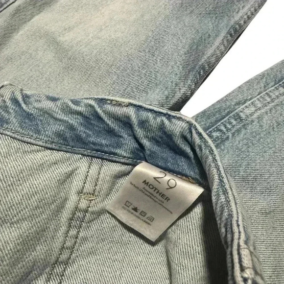 Mother Denim The Spinner Cargo Nerdy Light Wash Jeans Button Fly Size 29 NWT - Picture 5 of 8